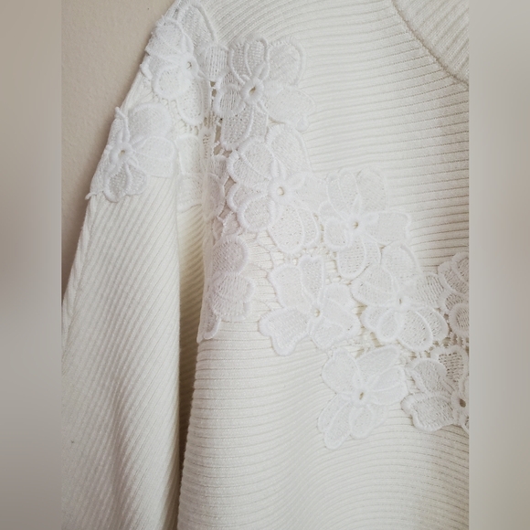 Ann Taylor.  3/4 sleeve ottoman sweater. NWT, SZ M - Picture 8 of 9